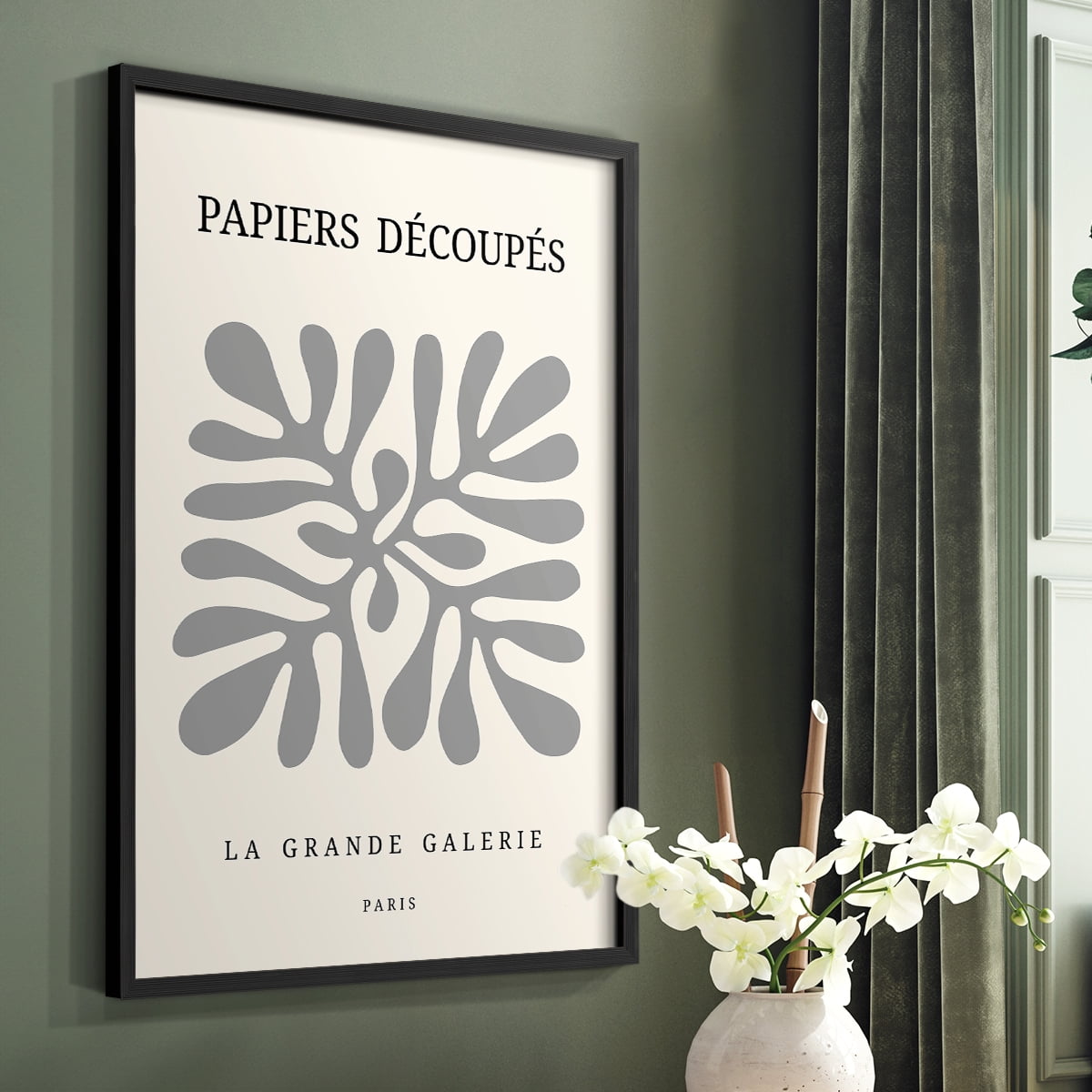 Matisse CCCXC in Black Solid Wood 8 x 10 Framed Print