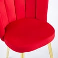 thumbnail image 3 of Red Velvet Chair - Perfect Fit for Body - Cafe & Dining - Simple Structure, 3 of 6