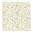 thumbnail image 3 of Ambesonne Summer Shower Curtain, Floral Nature Botanical, 69"Wx84"L, Pale Green White, 3 of 5