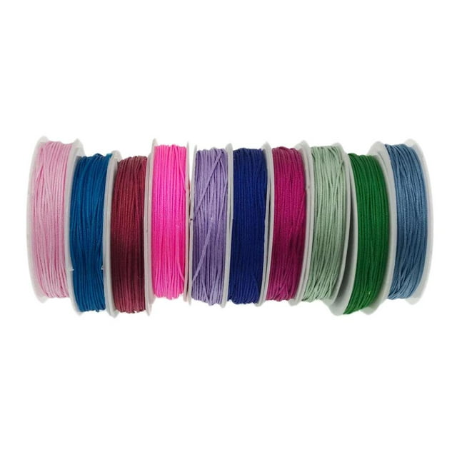 10 Cuerda de Nylon Cuerda de Rebordear Cuerda de Cuerda para Joya s de Abalorio Manualidades de Bricoje 100 Metros / BLESIY Cuerda de fabricación de joyería