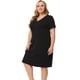 thumbnail image 3 of Camisón de encaje de talla grande Agnes Orinda para mujer Negro 4XL, 3 of 5