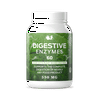Digestive Enzymes Supplements, Natural Plant Based Superfood - 60 Capsules 600mg Probiotics Amylase Bromelain Lipase