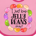 thumbnail image 4 of Inktastic I Just Love Jellybeans, Okay? Easter Candy Boys or Girls Baby Bib, 4 of 4