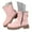 Pink, variant on Western Boots Cowboy Boots For Women Western Cowgirl Boots with Chunky Heel Mid Calf Snip Toe Ideal for low insteps Pink,8.5