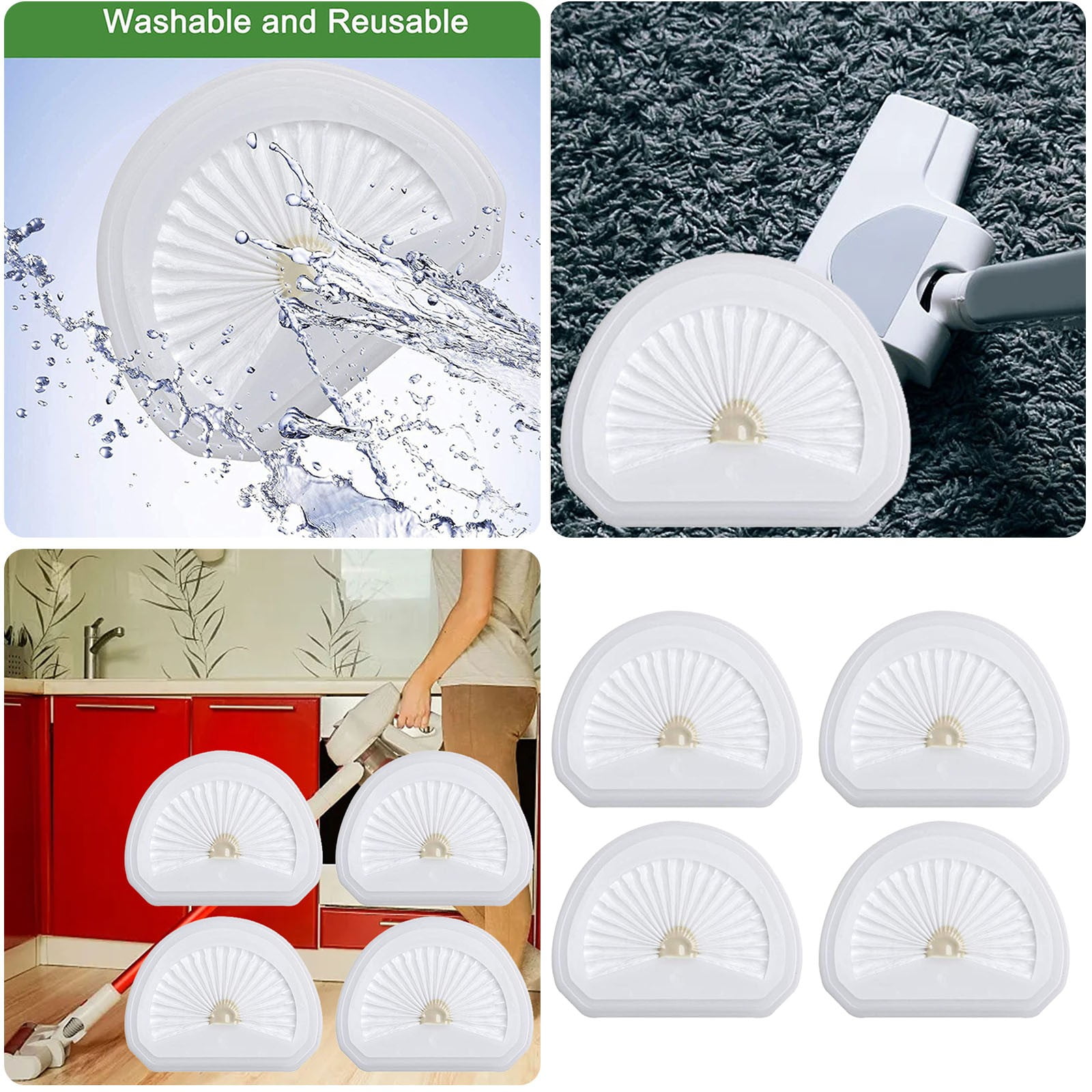 4-Piece Replacement Filter Set for Black & Decker VLPF10 Vacuums