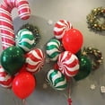 thumbnail image 3 of Globo de aluminio rojo y verde, decoración de fiesta de Feliz Navidad, Papá Noel, alce, globo de aire, regalos de Año Nuevo para niños, 10 piezas, 3 of 4