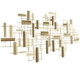thumbnail image 6 of CosmoLiving by Cosmopolitan Gold Metal 3D Stripes Geometric Wall Decor, 6 of 12