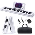 thumbnail image 1 of Teclado Piano Donner DP-06, 61 teclas, plegable, Bluetooth, blanco, 1 of 7