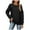 Black##1, variant on jsaierl Sweatshirt for Women Cute Solid Color Sweatshirts Crewneck Holiday Pullover Tops Comfort Long Sleeve Blouses