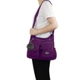 thumbnail image 2 of Bandolera SUKRY de nailon antirrobo con RFID, impermeable, color morado, 2 of 7