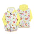 thumbnail image 6 of Psesaysky Boys Girls Fleece Hoodies Capybara Cake Print Zipper Hoodie Casual Hooded Sweatshirts with Pocket Winter Coat Jacket for Age 6-7 Kids, 6 of 7