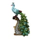 thumbnail image 4 of Estatua de pavo real, escultura animal de resina, adorno de mesa coleccionable para dormitorio Bien, 4 of 9