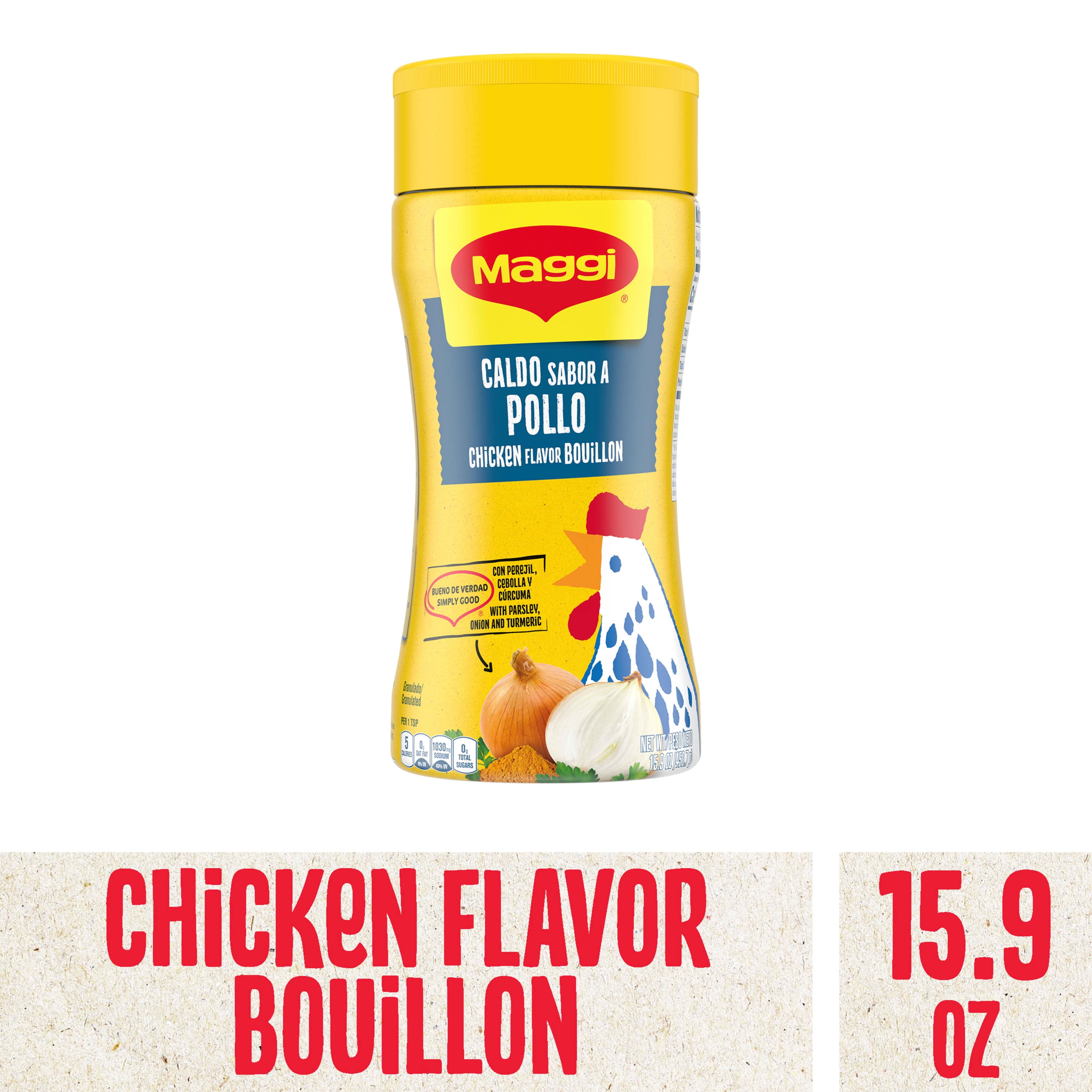 Maggi Granulated Chicken Flavor Bouillon granulated, 16 oz