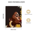 thumbnail image 2 of Nawypu Black Boho Wall Art, African American Boho Wall Art, Boho Black Woman Wall Art,Bohemian Black Woman Canvas Print Artwork Framed Ready To Hang For Home Bedroom Decor, 2 of 5