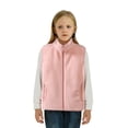 thumbnail image 3 of Staki White Fur Vest Toddler Girls Fleece Vest Coat Warm Fall Winter Warm Thick Cotton Sleeveless Jacket Polar Fleece Jacket(Pink,9-10 Years), 3 of 9