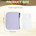 thumbnail image 2 of Uxcell Canvas Coin Purse, Small Coin Purse with Zipper Portable Change Pouch Holder Travel Storage Organizer 6x5 in & Light Purple-Fitting for ( Change Coins/ID Card/Jewelry Keys/Cosmatic), 2 of 7