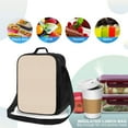 thumbnail image 3 of Ratiio Brown Gingham Print Lunch Box - Reusable Lunch Bag Men Adult Women- Insulated LunchBox, 3 of 6