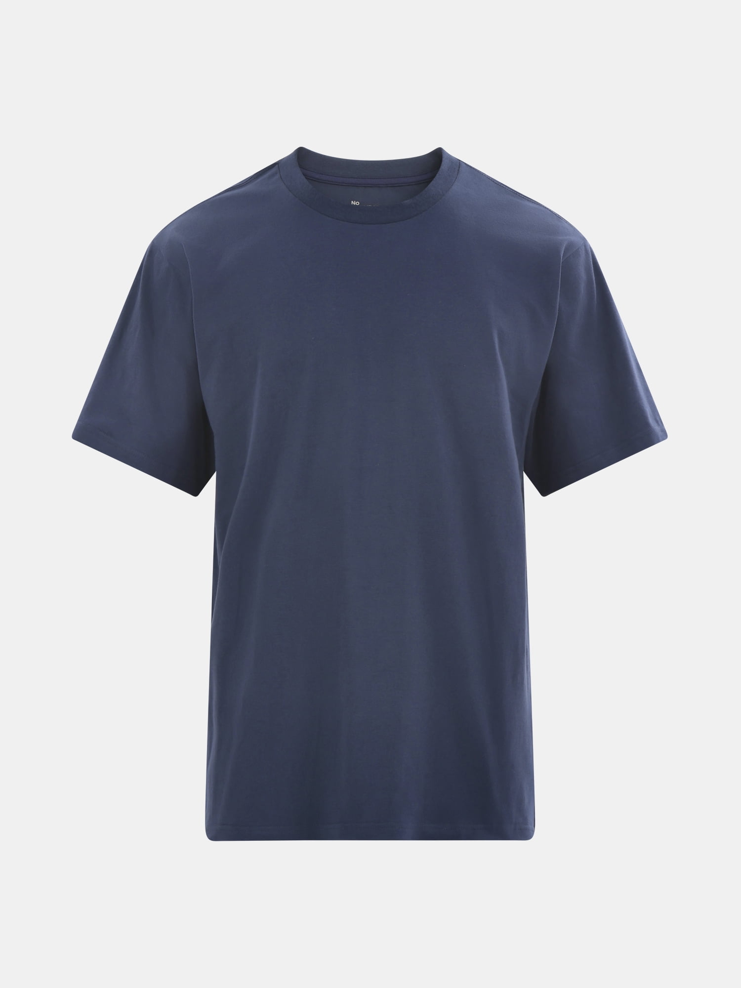 No Boundaries Flat Grey Basic Crewneck Undershirts with Short Sleeves, 2-Pack, Men's