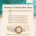 thumbnail image 4 of CHUANK Lot de 3 Ceintures Élastiques en Paille Tissée pour Femmes Ceinture Grand Extensible en Raphia pour Robe d'Été, 4 of 6