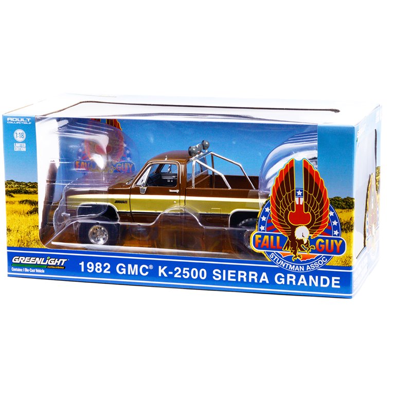 Greenlight 1982 GMC K-2500 Sierra Grande, Brown/Gold, 1/18 Diecast