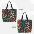 thumbnail image 4 of Sigee Berries and Flowers Print Large Capacity Zippered Tote Bag - Durable, Stylish and Versatile for Everyday Use, 4 of 9