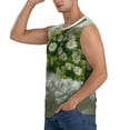 thumbnail image 3 of Fotbe Nature Hand Daisies Art Men's Camiseta sin Mangas Estampada para Hombres, Playera Casual para Gimnasio, Entrenamiento, Playa-X-Large, 3 of 7
