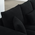 thumbnail image 6 of 79.5" Premium Teddy Fabric Sofa with 3 Back Pillows and 3 Seat Cushions - Solid Wood Frame 3-Seater Oversized Upholstered Chair for Living Room, Bedroom, Apartment, Office, 6 of 9