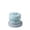 Light Blue, variant on Retainer Bath Box With Drain Tray Portable Cleaning Cup Aligner Storage Case For R Braces Denture Mouthguards(Light Blue-8.5Cm)