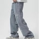 thumbnail image 3 of V-hanver Men Streetwear Baggy Jeans Trousers Cross Hip Hop Mens Loose Jeans Pants Women Oversized Boyfriend Jeans Denim Jeans, 3 of 5