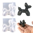 thumbnail image 1 of Molde de silicona para perro con globo, 2 moldes de resina para perro con globo 3D, molde de silicona para cachorro de perro lindo para decoración hecha a mano, 1 of 5