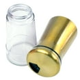 thumbnail image 2 of Salt & Pepper Shakers Stainless Steel Cover Glass Bottom With Rotating Cover - Spice Sugar Shakers, 2 of 6