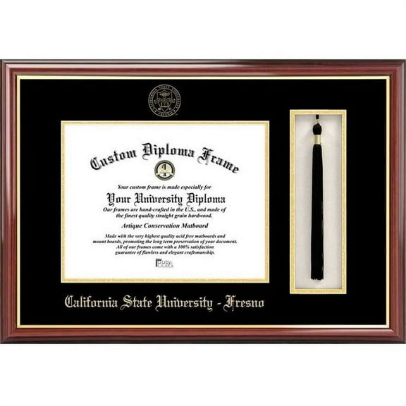 Cal State Fresno 8.5" x 11" Tassel Box and Diploma Frame