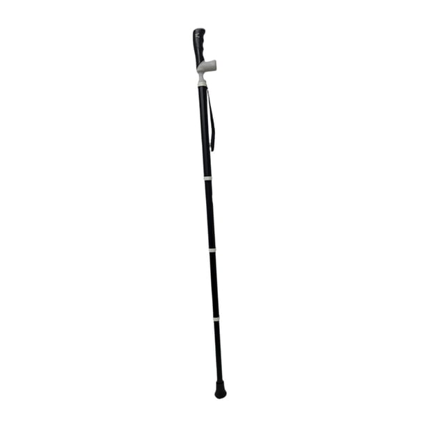 Bastones de trekking de montaña retráctiles ultraligeros para hombres y mujeres, bastones antideslizantes para caminar, para excursionistas, viajes y Negro