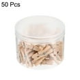 thumbnail image 3 of Uxcell Wooden Push Pins Decorative Pushpin with Clip for Craft Art, 50 Pack, 3 of 5
