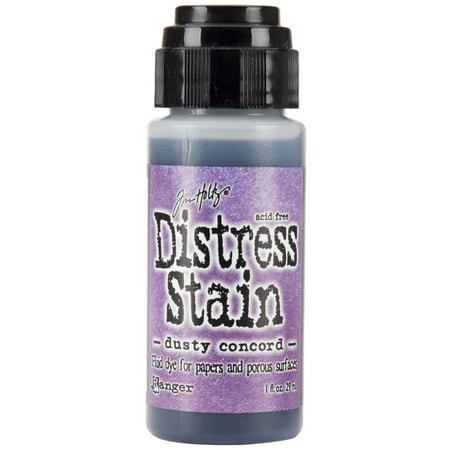 Ranger TDW-29830 Tim Holtz Distress Stain Fluid Water-Based Dye, Dusty Concord, 1 oz.