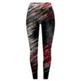 thumbnail image 3 of MKLEKYY Leggings de yoga para mujer, informales, a la moda, ajustados, con cintura alta, para ejercicio, con estampado, 3 of 4