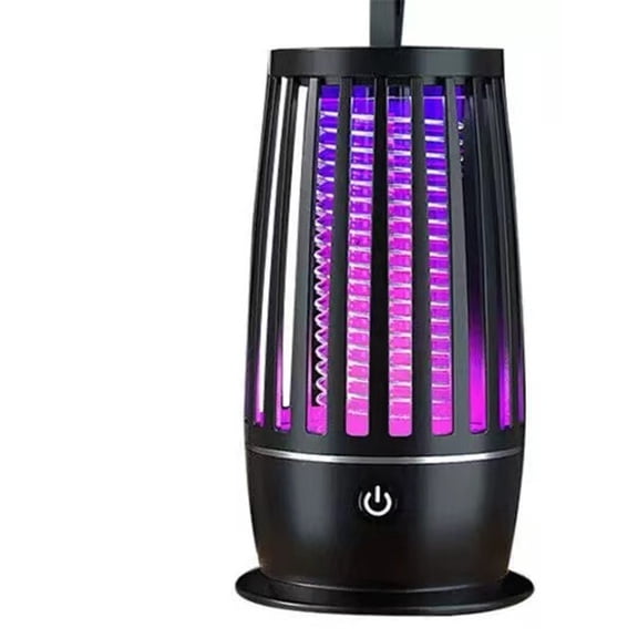 Direct Plug Mosquito Killer Lamp & Bug Zapper for Summer Trip, Outdoor Camping, Patio, Home Black