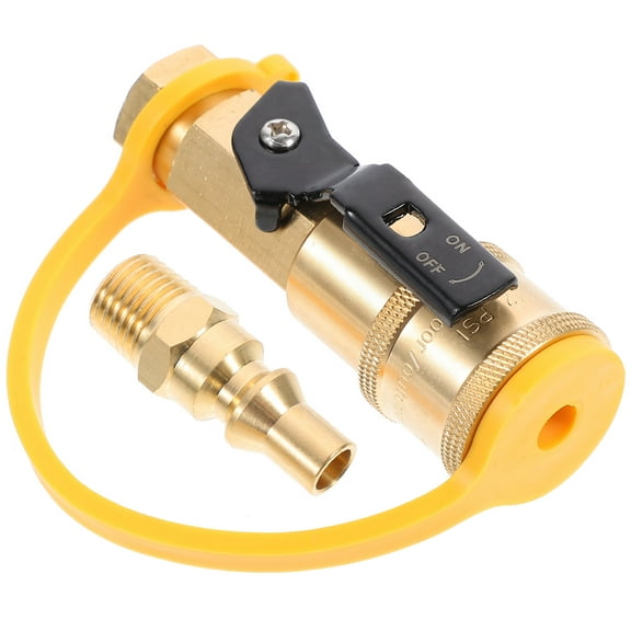 FRCOLOR 1pc 1/4 Delicate Brass Connector Connector Premium Quick Regulator