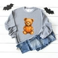 thumbnail image 5 of Watercolor Pumpkin Bear -  Womens Sweatshirt, 5 of 16