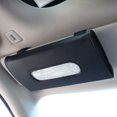 thumbnail image 1 of Soporte para pañuelos de Coche, Clip de Toalla de Papel, Caja de pañuelos de Piel sintética, cartón de Papel, Caja de Toallas de Papel, Color Negro, 1 of 5