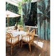 thumbnail image 5 of nqOlkjepod Outdoor Curtains for Patio Waterproof, Boho Coastal Tree Outdoor Privacy Panels Grommet, Ocean Vintage Tropical Plant Flower Blackout Outside Curtains for Porch/Cabana 54"x108", 2 Panels, 5 of 8
