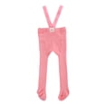 thumbnail image 5 of Douhoow 0-3Y Baby Suspender Overall Pantyhose Solid Color Ribbed Knit Tights Infant Autumn Leggings, 5 of 6