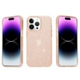 thumbnail image 3 of Glitter Clear Case for iPhone 15 Pro Max, Shining Sparkle TPU Military Grade Shockproof Cover Full Coverage Non-Yellowing Anti-Scratch Translucent Slim Lightweight Case, Gold, 3 of 8