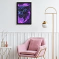 thumbnail image 5 of ZFLMY [Purple Flame Black Panther] Wall Art Framed Canvas Poster - [Black] Wood Frame Canvas Painting Wall Decor for Home Bedroom Living Room Decorations, 5 of 8