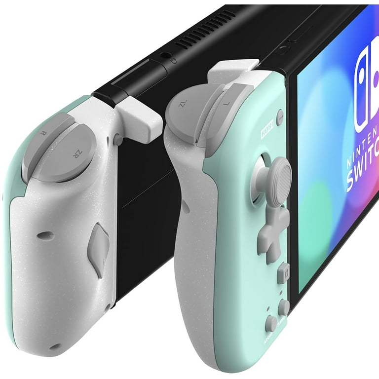 HORI Split Pad Compact: Mint Green and White for Nintendo