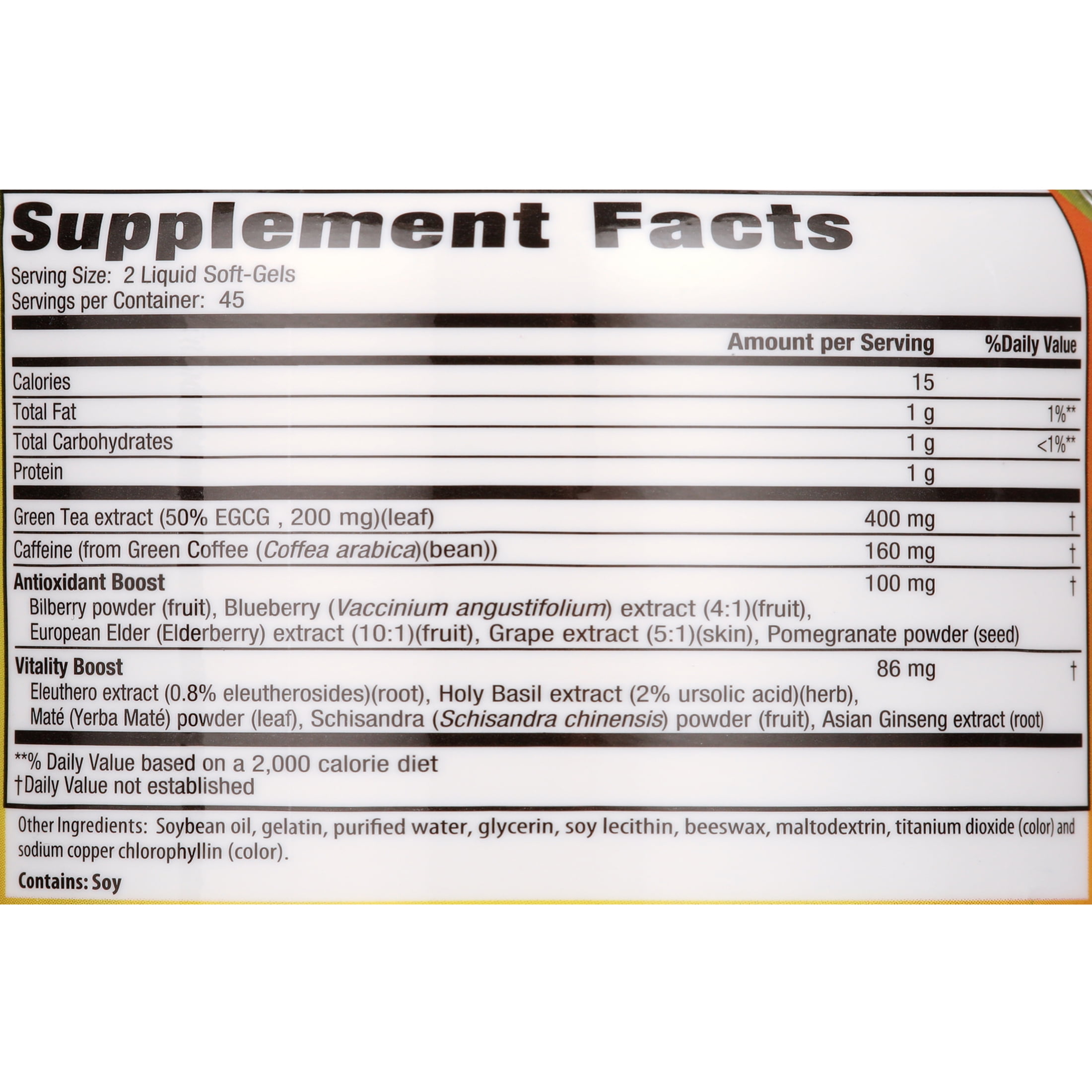 Applied Nutrition Green Tea Weight Loss Supplement, 90 Capsules, Unisex
