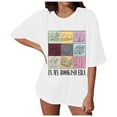 thumbnail image 1 of HUITKMM T-Shirt pour Femmes Chemises de Livre pour Femmes Surdimensionné dans Mon T-Shirt Bookish Décontracté à Manches Courtes T-Shirt de Lecture Hauts, 1 of 4