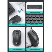 Wireless Keyboard & Mouse Set, Black, Single Piece with Receiver for two & 104 Full Keys Layout