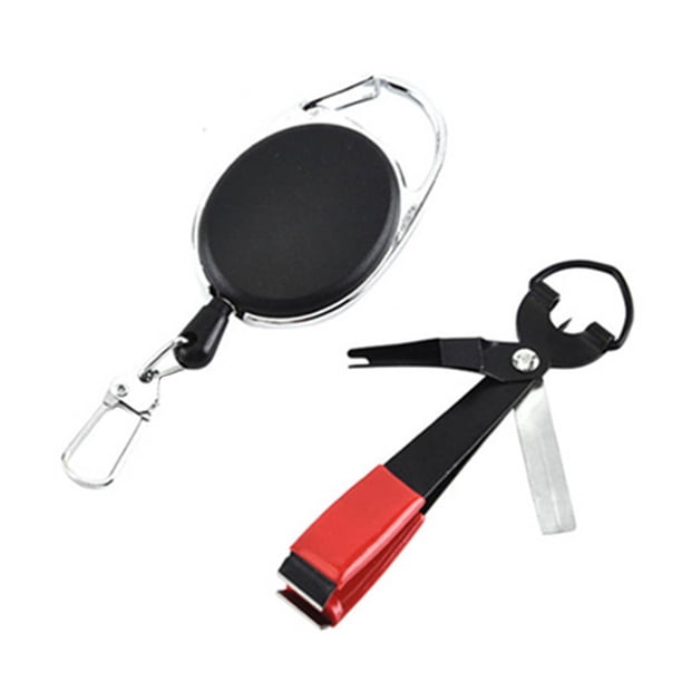 Yuarrent Herramienta de nudo rápido para pesca de corbata rápida Pescar Llavero negro rojo Yuarrent OD3094-06B
