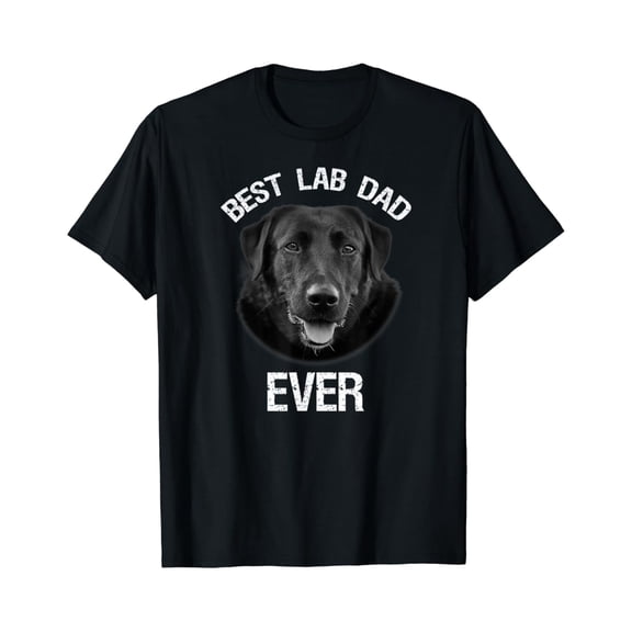 Sam Soft Mens Best Black Labrador Retriever Dad Ever Lab Dog Lover Daddy T-Shirt